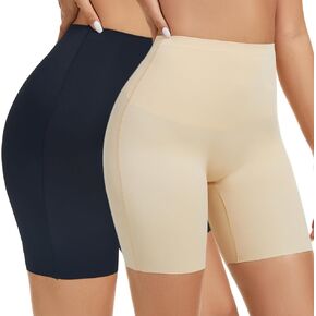 JTJFIT Women High-Waisted Slip Shorts Under Dresses Seamless Cooling Shorts Boyshorts Prevent Chafing Underdress