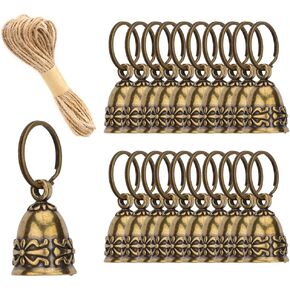 20pcs أجراس النحاس النقي المصنوعة يدويًا للأجراس الصغيرة للحرف اليدوية ، والرياح للمنزل ، أو أجراس الأبواب أو أجراس الديكور لزخارف الزفاف ، وزينة عيد الميلاد
