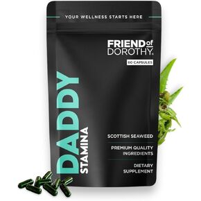 Daddy Stamina Sea Moss Capsules - Pure Seaweed Supplement for Energy and Skin Health, Ultimate Anti-Aging Natural Supplement for Men