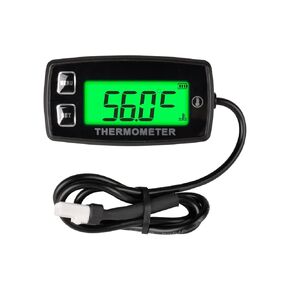 TM003A Digital Thermometer,Max Temperature, Over Temp Reminder,Backlight, Use for for Tractors, Atvs, Utvs, Snowmobiles, Engines, Generators, Water and Oil Trucks