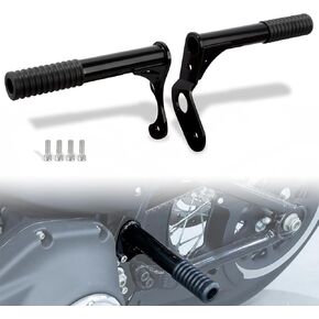 WOWTK Passenger Peg Crash Bar/Frame Slider for Harley Softail 2018-2024,for Low Rider/Street Bob/Heritage Classic/Fat Bob/Fat Boy/Breakout/Deluxe/Sport Glide/Slim/Standard,GLOSS BLACK