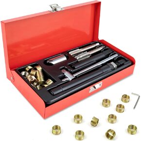 مجموعة إصلاح مؤشر ترابط شرارة M14x1.25 ، 9.4mm و 15mm إدراج Qty 20 ، مجموعة إصلاح مؤشرات الترابط مع حالة التخزين