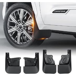 All-Weather Mud Flaps Splash Guards for Toyota Tundra 2025 2024 2023 2022 Accessories,No-Drill Mudguards 4PCS Front&Rear Mudflaps Set with Hardware(Not fits SR Models)