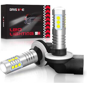 889 881 LED Fog Light Bulbs 6000K Xenon White, Extremely Bright 3030 Chips 898 888 862 896 886 894 LED Bulbs with Projector for Car Fog Lights, Daytime Running Lights DRL(Pack of 2)