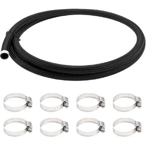1/2 "خط الوقود طقم فراغ فرط الفراغ 8ft خرطوم السيارات مع 8 مشابك