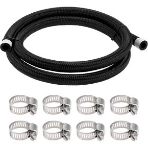 5/16" Fuel Line Kit 4.92ft Vacuum Hose Automotive Fuel Hose with 8 Clamps