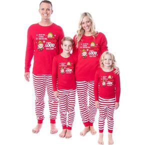 INTIMO Elf The Movie Buddy Singing Loud For All To Hear Christmas Cheer 2 Piece Tight Fit Family Pajama Set in Kuwait