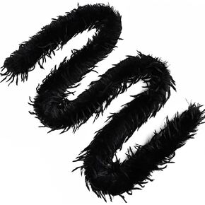 Faux Feather Boa 2 ياردة بلا ريشة غامضة لحفلات حفل الزفاف مهرجان DIY Craft Costume Decoration