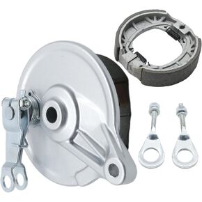 Mini Bike Rear Drum Brake Cover Shoe Kit with Chain Tensioner, Replacement for Coleman CT200U BT200X CT200U-EX Mini Bike, Replacement for Axis M200 Mini Bike