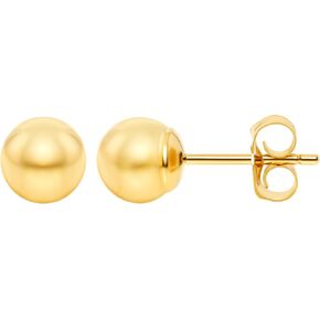 Oliver & Navy 14k Gold Ball Earrings Gold Stud Earrings For Women Hypoallergenic Earrings Gold Earrings For Women (3mm-8mm)
