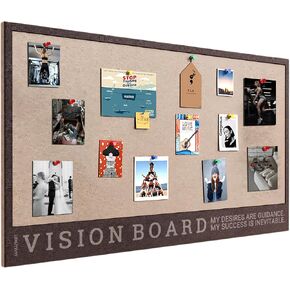 شعرت لوحة الرؤية البسيطة بمجال لوحة DREAM-PREMIUM DIY Vision ، مستلزمات لوحات الرؤية ، لوحة الرؤية القاع ، 23.6x15.7 بوصة (براون+جمل)