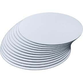Round Mirror Centerpieces - Set of 12, 10" Glass Mirrors for Tables, Candle Plate, Decorative Tiles, Craft, Vanity, Party Décor, Wedding Tables & Reception