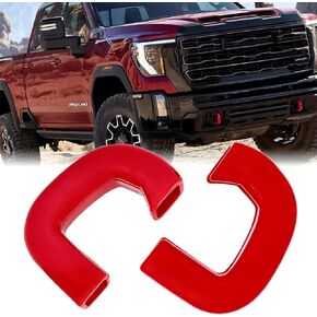 Front Tow Hook Cover Compatible with 2019-2024 GMC Sierra 1500, Customized Tow Hook Cover Fits for 2019-2024 GMC Sierra 1500 Accessories (RED)