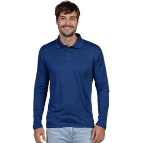 INGEAR Men's Polo Shirt Quick Dry Athletic Golf Tennis Performance Long Sleeve - Casual Office Uniform Wear – Activewear
