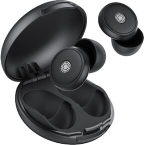 Ear Plugs for Sleeping Noise Cancelling, 45dB Soft Earplugs for Concert, Reusable Ear Plugs for Noise Reduction with Case & 8 Eartips, for Sleeping, Concert, Working, Studying, Traveling (Black)