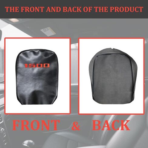 Fit ram 1500 Car arm Rest Cover Center Console Armrest Pad with Carbon Fiber Leather Customized– Fit for ram 1500 Accessories only 2002-2008 Models car armrest Size.(AZ-FSXD-GY02-08-1500) in Saudi Arabia