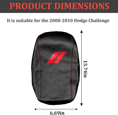 Fit ram 1500 Car arm Rest Cover Center Console Armrest Pad with Carbon Fiber Leather Customized– Fit for ram 1500 Accessories only 2002-2008 Models car armrest Size.(AZ-FSXD-GY02-08-1500) in Saudi Arabia