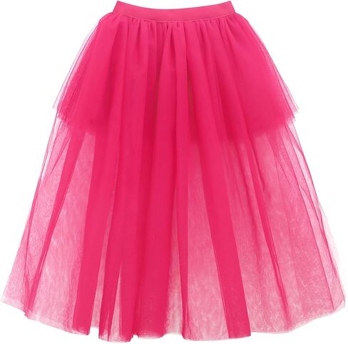 NOOMLFISH Girls High LOM TUTU CHIRTS KIDS TULLE Party Maxi Skirt (4-12 years) in Saudi Arabia