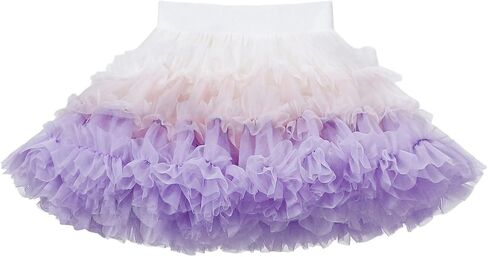 Tutu for Toddler Girls Princess Fluffy Soft Tulle Ballet Birthday Party Pettiskirt Tutu Skirt Dress (9M-5T) in Kuwait