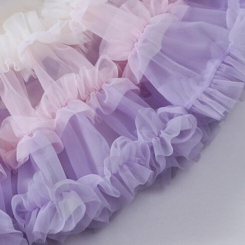 Tutu for Toddler Girls Princess Fluffy Soft Tulle Ballet Birthday Party Pettiskirt Tutu Skirt Dress (9M-5T) in Kuwait