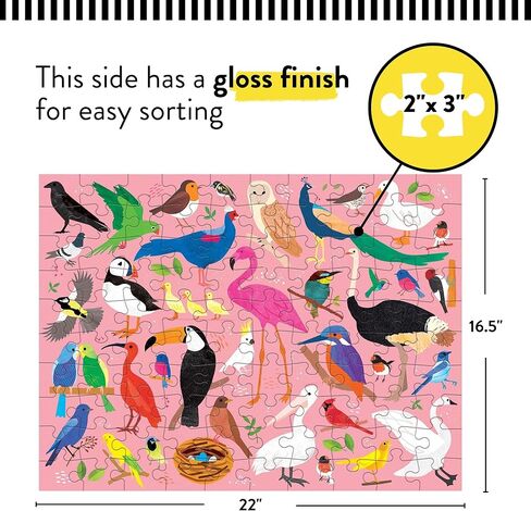 لغز آركتيك فوق وتحت 100 قطعة بوجهين من مودبي، صور ملونة لحيوانات الأراضي والمحيطات القطبية الشمسية، الأعمار 6 سنوات فما فوق، 2 أحجية مرحة في صندوق واحد لمضاعفة متعة الألغاز! in Kuwait