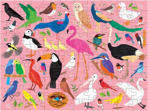 لغز آركتيك فوق وتحت 100 قطعة بوجهين من مودبي، صور ملونة لحيوانات الأراضي والمحيطات القطبية الشمسية، الأعمار 6 سنوات فما فوق، 2 أحجية مرحة في صندوق واحد لمضاعفة متعة الألغاز! in Kuwait