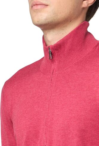 Brooks Brothers Men's Supima Cotton Half-Zip Long Sleeve Sweater in Saudi Arabia