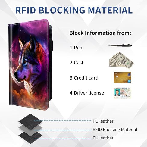 DEGDFSGR Checkbook Cover PU Leather Standard Duplicate Register Check Card Book Holder Wallet with RFID Blocking Function for Girl Men Women, Eagle and US Flag in Saudi Arabia