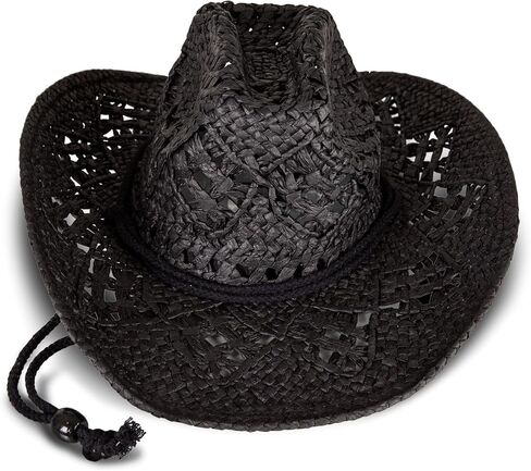 Lucky Brand Women's Cowboy Hat | Western | Woven | Wide Brim | Adjustable | Breathable | Straw | Sun Protection in Saudi Arabia