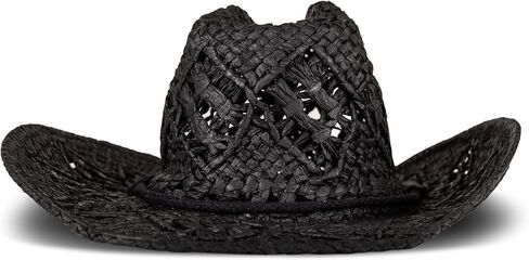 Lucky Brand Women's Cowboy Hat | Western | Woven | Wide Brim | Adjustable | Breathable | Straw | Sun Protection in Saudi Arabia