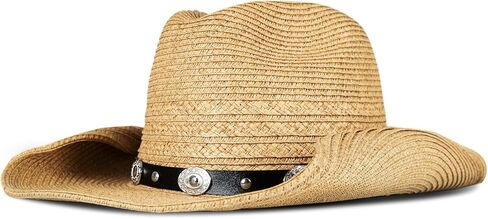 Lucky Brand Women's Cowboy Hat | Western | Woven | Wide Brim | Adjustable | Breathable | Straw | Sun Protection in Saudi Arabia