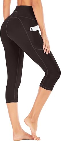 IUGA High Waisted Yoga Pants for Women with Pockets Capri Leggings for Women Workout Leggings for Women Yoga Capris in Saudi Arabia
