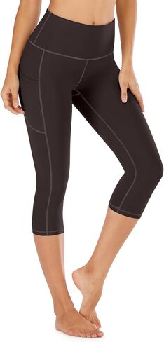 IUGA High Waisted Yoga Pants for Women with Pockets Capri Leggings for Women Workout Leggings for Women Yoga Capris in Saudi Arabia