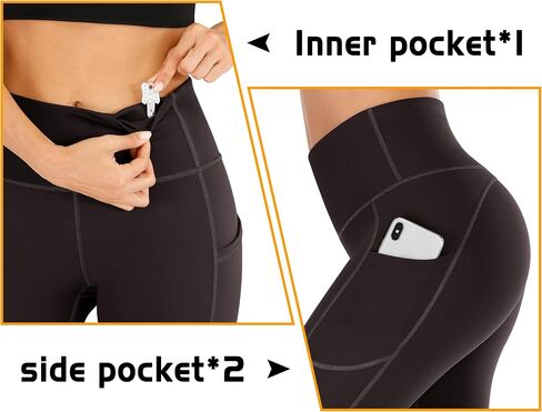 IUGA High Waisted Yoga Pants for Women with Pockets Capri Leggings for Women Workout Leggings for Women Yoga Capris in Saudi Arabia