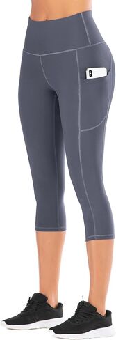 IUGA High Waisted Yoga Pants for Women with Pockets Capri Leggings for Women Workout Leggings for Women Yoga Capris in Saudi Arabia