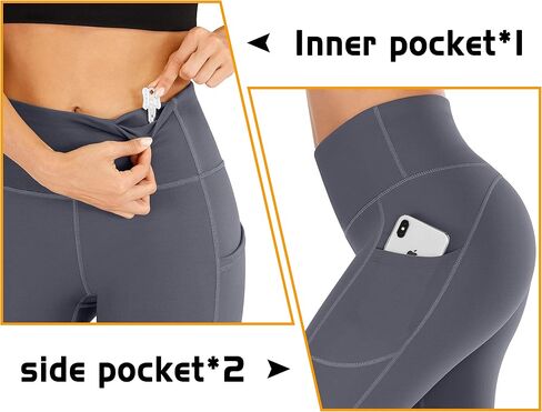 IUGA High Waisted Yoga Pants for Women with Pockets Capri Leggings for Women Workout Leggings for Women Yoga Capris in Saudi Arabia
