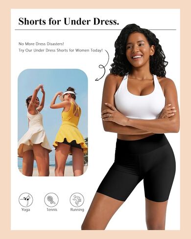 Slip Shorts for Under Dresses Women, Cooling Anti Chafing Seamless Mid Thigh Under Skirt Smooth Boyshorts Panties in Kuwait