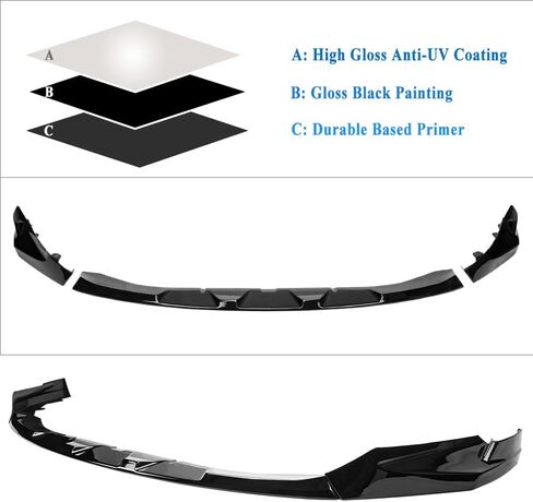 سبويلر الشفة الأمامية متوافق مع الشفة الأمامية BMW M3 G80 G81 2020-2024، الشفة الأمامية M4 G82 G83، نوع MP من ألياف الكربون الغمس المائي in Kuwait