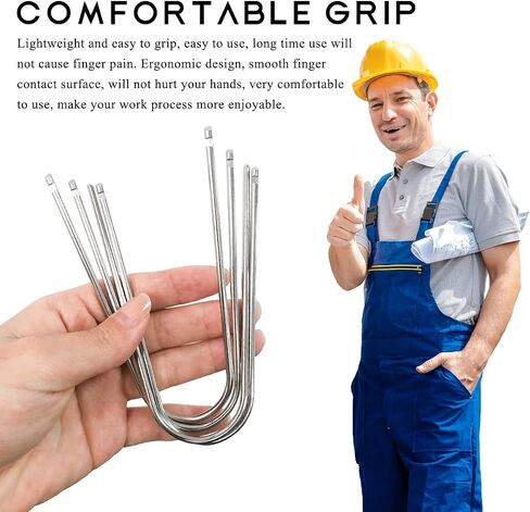 2 PCS Car Radio Removal Tool, U-Shaped Automotive Radio Disassembly Pry Tool Kit, Stainless Steel Stereo CD DVD Host Release Removal Tool for Most Vehicles, Car Accessories in Saudi Arabia