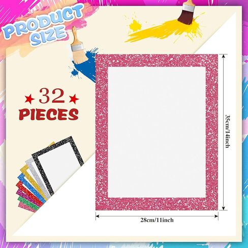 Glenmal 16 قطعة 11 بوصة × 14 بوصة لوحة ملصق لامعة إطار ملصق لامع لوحة ورق بطاقات لامعة ورق ملون لامع بطاقات حرفية لامعة لعيد الميلاد وحفلات الزفاف وعيد الميلاد وعيد الميلاد in Kuwait
