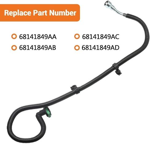 Fuel Supply Tube Line 68141849AD Fit for 2012-2017 Jeep Wrangler 3.6L / 2018 Wrangler JK 3.6L Fuel Line Replace # 68141849AA 68141849AB 68141849AC in Saudi Arabia