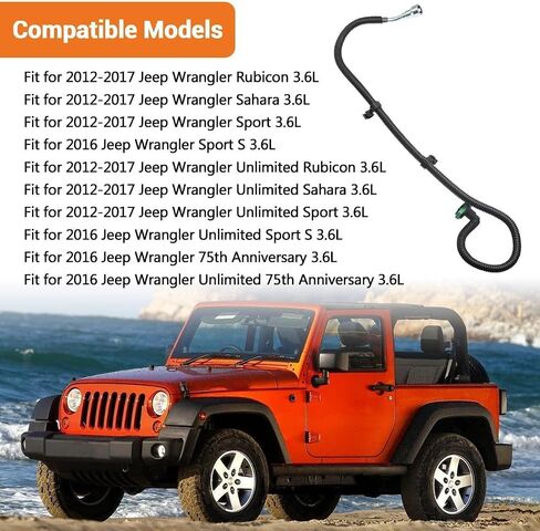 Fuel Supply Tube Line 68141849AD Fit for 2012-2017 Jeep Wrangler 3.6L / 2018 Wrangler JK 3.6L Fuel Line Replace # 68141849AA 68141849AB 68141849AC in Saudi Arabia