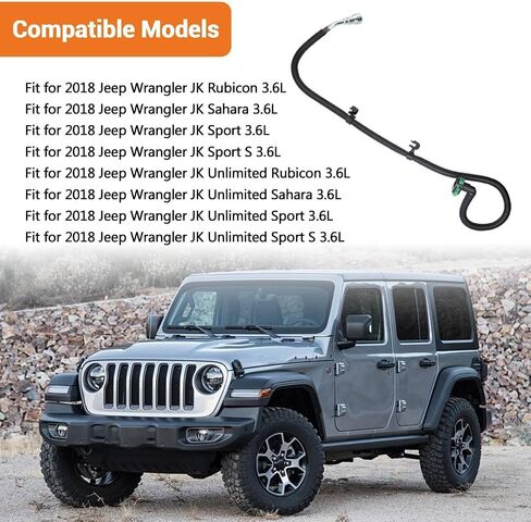 Fuel Supply Tube Line 68141849AD Fit for 2012-2017 Jeep Wrangler 3.6L / 2018 Wrangler JK 3.6L Fuel Line Replace # 68141849AA 68141849AB 68141849AC in Saudi Arabia