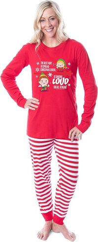 INTIMO Elf The Movie Buddy Singing Loud For All To Hear Christmas Cheer 2 Piece Tight Fit Family Pajama Set in Kuwait
