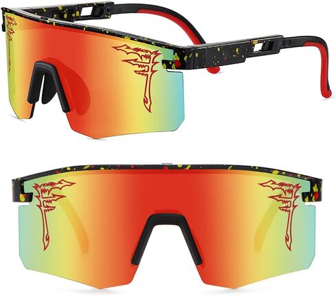 Two Sizes Baseball Sunglasses For Adults and Youth Boys Girls Kids UV400 Men Women Outdoor Sports Sun Glasses in Saudi Arabia