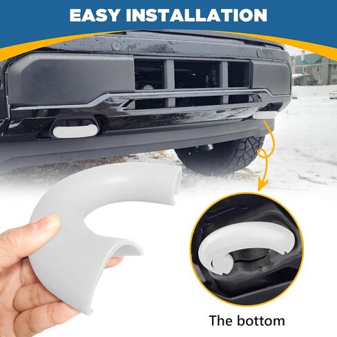 Tow Hooks Covers for Ford F150 Accessories 2004-2025,for Ford Bronco Accessories 2024 2023 2022 2021 Base Big Bend Outer Banks,for Toyota Tundra 2017 2018 2019 2020 2021 (Blue 2PCS) in Saudi Arabia
