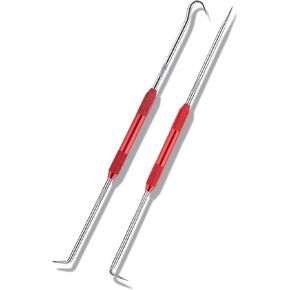 2pcs أداة ربط الكربون واختيار مجموعة ، اختيار نهاية مزدوجة وخطاف مجموعة التفكيك المساعد ، ومجموعة مختارة عالمية o رنين وملحقات السيارة هوك تتوافق لمعظم السيارات