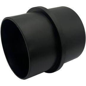 Car Air Ducting Connector Straight Air Heater Duct Joiner Connector Pipe 3'' 75mm OD Black 1PCS