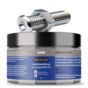 77124 Nickel Anti-Seize Lubricant Galling - Brake Grease Pins & Cams - Spark Plugs - Bolt Grease Screw Lube - Never Seize Paste -3.5OZ