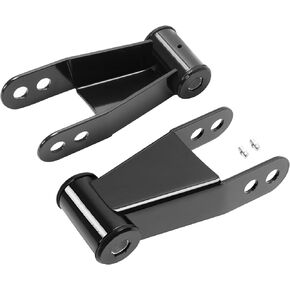 KUAFU 1"-2" Drop Leveling Lowering Shackles Kit Compatible with 1973-1996 Ford F100 F150 Powder Coated Steel
